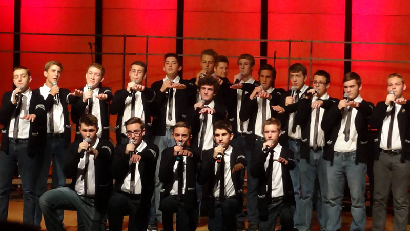 Fortis, grades 10-12. Focus: Development of healthy singing technique through advanced all-male contemporary choral music with or without accompaniment. Singers in Fortis also participate in a primary ensemble like Concordia. Directed by Mr. McCauley, Tuesdays from 6:00-7:00 pm. Extra charge: There is a $35 additional participation fee to sing in this ensemble. There is also a variable outfit rental fee ($15 to $30).
