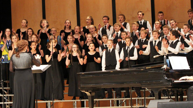 Virtuoso Singers, grades 8-9. Focus: Development of healthy singing technique through advanced mixed choral music, ranging from two- to eight-part music. Co-directed by Mrs. McCauley and Mrs. Paskett, Tuesdays from 8:00-9:15 pm.